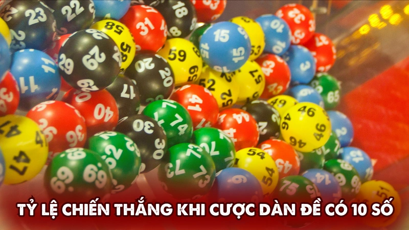 Tỷ lệ chiến thắng khi cược dàn đề có 10 số Tỷ lệ chiến thắng khi cược dàn đề có 10 số